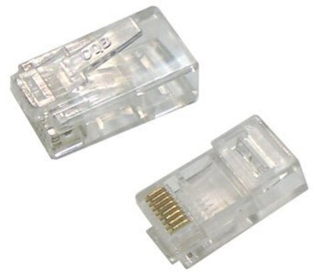 RJ-45 Компьютерный джек (8Р8С); 5е; упаковка 100 шт