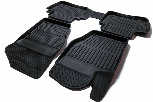 Коврики резиновые в салон 3D PREMIUM для Citroen C4 SD/HB (2004-) SRTK.PR.CITR.C4.04G.02052