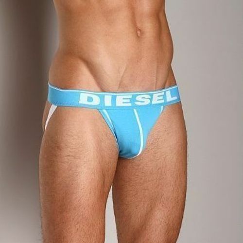 Мужские трусы джоки светло-голубые Diesel Fresh and Bright Divine Jockstrap Sky Blue DIS0109