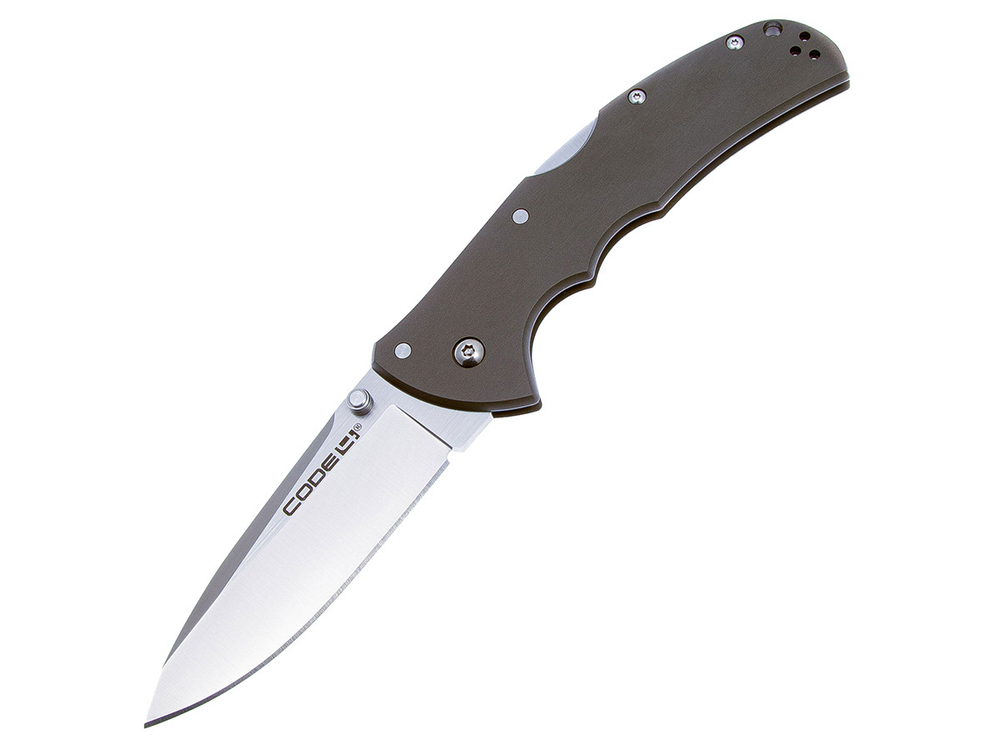 Нож складной Cold Steel Code 4 Spear Point, сталь CPM S35VN, рукоять алюминий, 119г