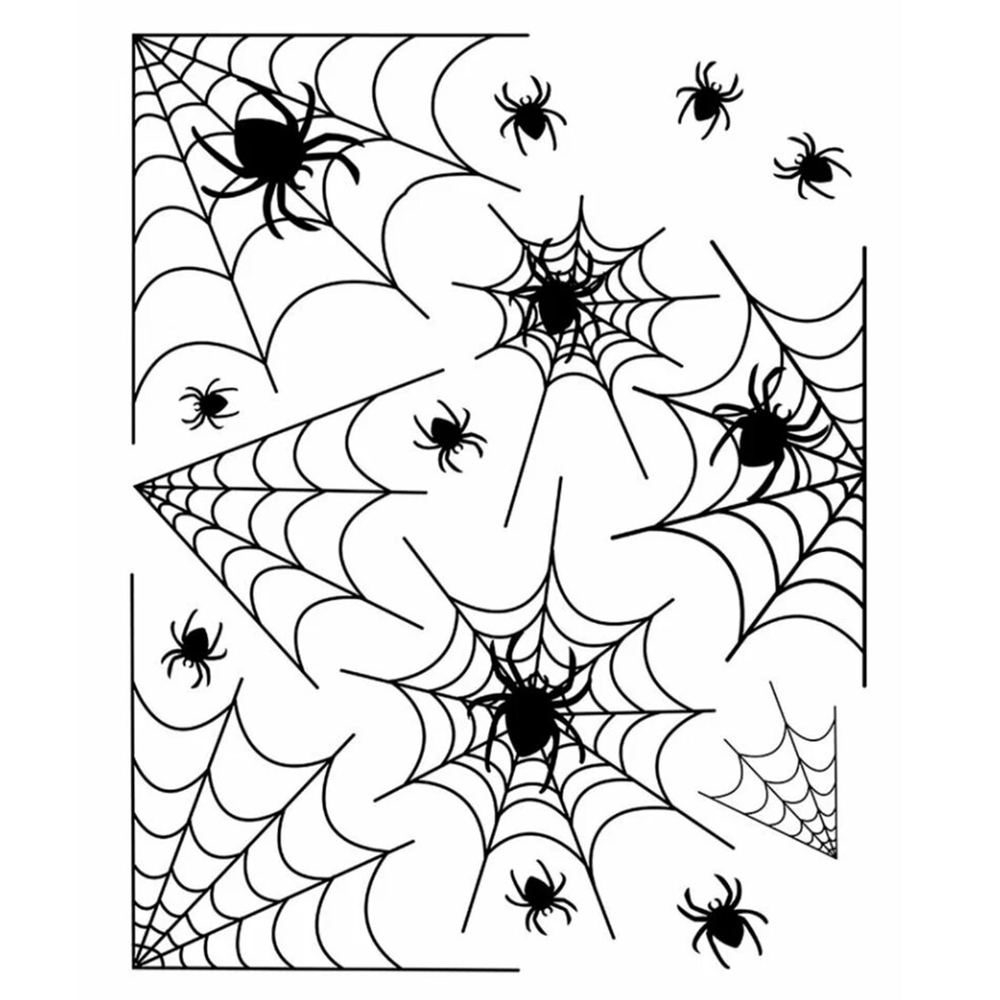 Наклейки «Паутинки» 43*30 см, 15 шт, 1 лист