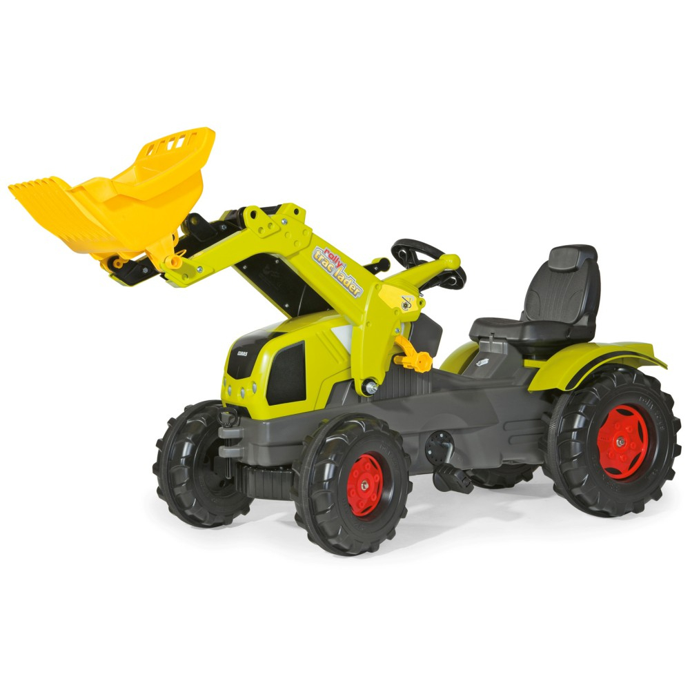 Детский педальный трактор Rolly Toys Farmtrac Axos CLAAS 611041 340 с ковшом от 3 лет — фото 1