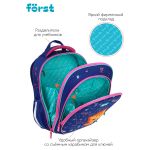 Ранец Först F-LIGHT "Funny cat" 37*28*16см, 2 отделения, 2 кармана, анатомическая спинка