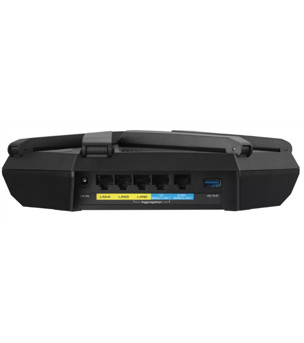 Роутер ASUS RT-AXE7800 // AXE7800 // 574 + 4804 Mbps, 2,4 + 5 gGz, 6 antenna; 90IG07B0-MU9B00