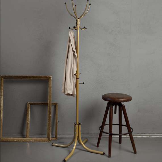 Вешалка напольная М 10 золото