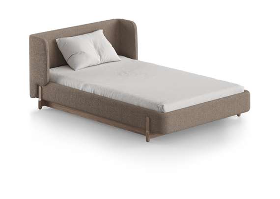 Кровать Basic спальное место 120*200 см (бежевый, букле)