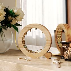 Органайзер для украшений Ferris, Ø19 см, натуральное дерево