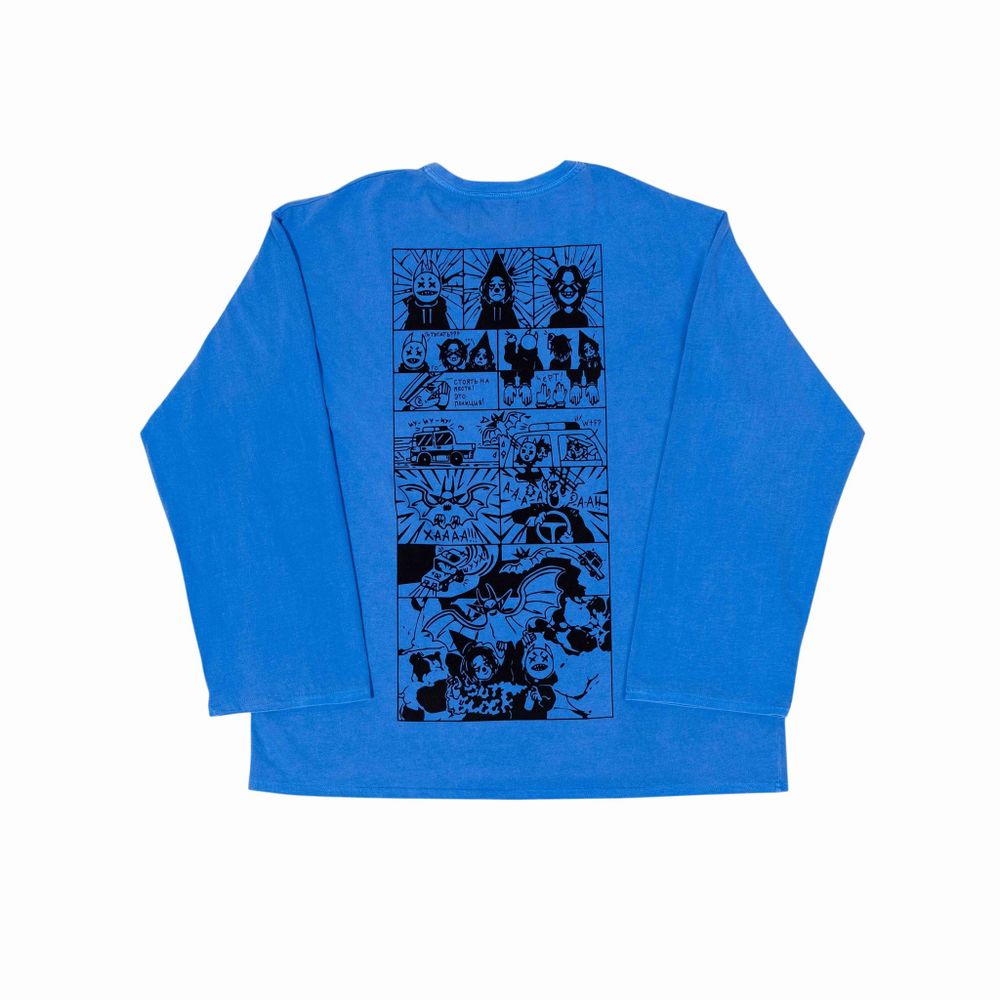 Лонгслив Out Block Vampire Comics синий