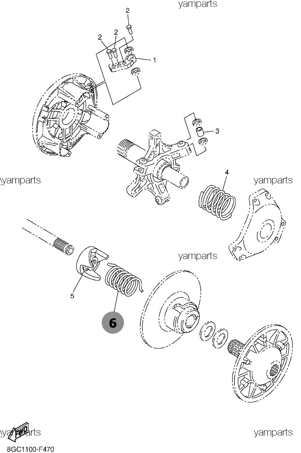 Пружина для снегоходов Yamaha