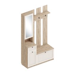 Прихожая Компакт "Филадельфия" ПФ-09 левая (дуб баррик/жалюзи беж)