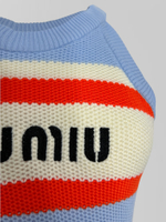 Платье трикотажное в полоску без рукавов с сумкой в комплекте