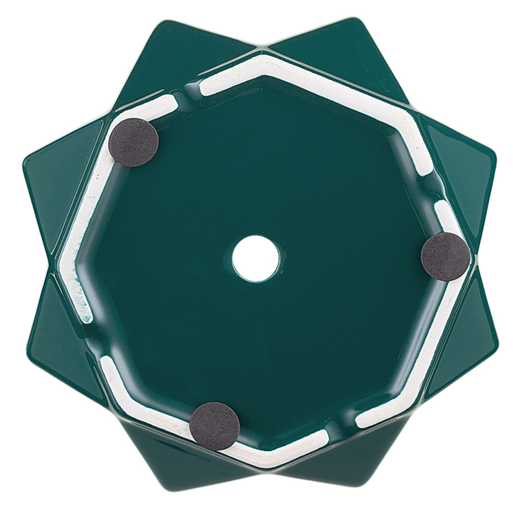 Горшок цветочный rhombus, 12,5 см, зеленый