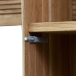 Шкаф витрина Михаэлла для гостиной из массива дуба