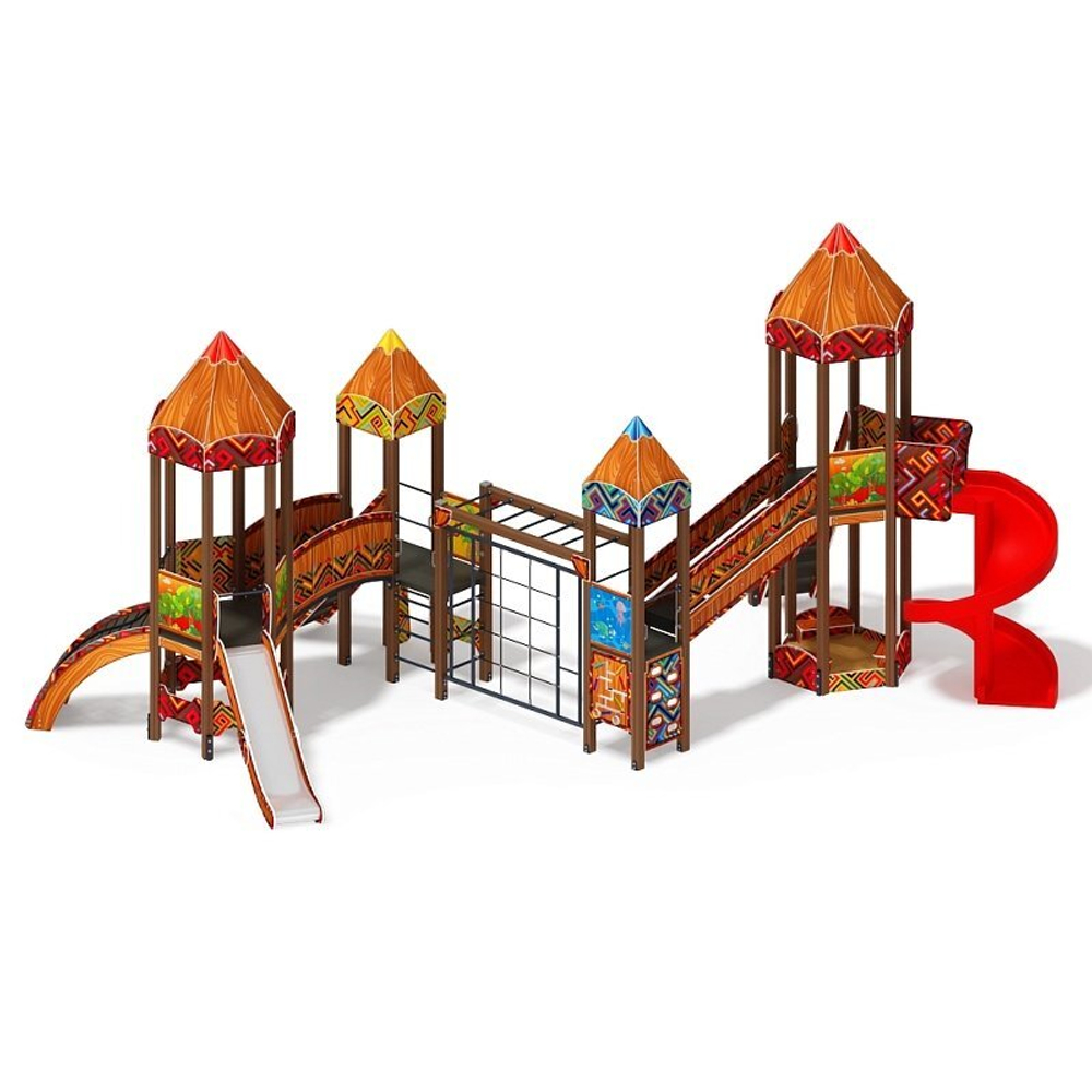 Карандаши (Винтовой скат)  Игровой комплекс Н=1200, Н=2000