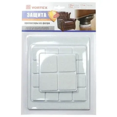 Протекторы защитные из фетра 22*22мм, 30*30мм, 110*130мм VORTEX