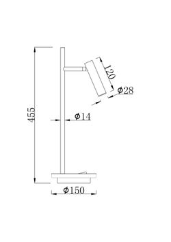 Настольная светодиодная лампа Maytoni Estudo Z010TL-L8W3K