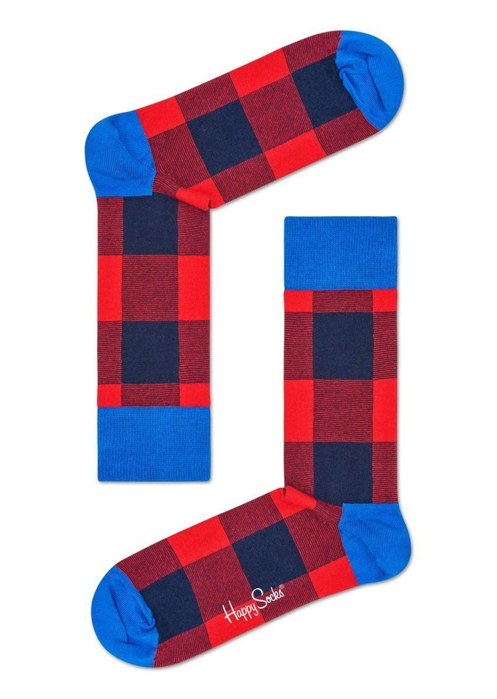 Носки унисекс Lumberjack Sock в клетку (Размер: 25) (Цвет: зеленый с желтым)