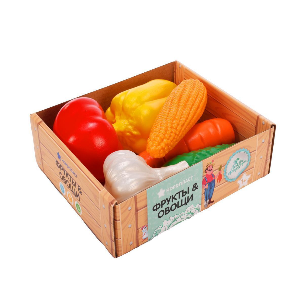 Набор "Овощи" в ящике 6 шт. (Нордпласт)