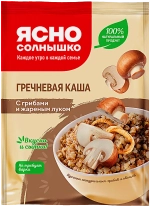 Каша Ясно Солнышко Гречневая с грибами и жареным луком 45г