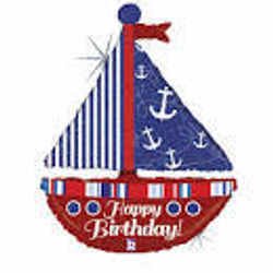 Шар (37""/94 см) Фигура, Корабль, Парусник, 1 шт. Б144