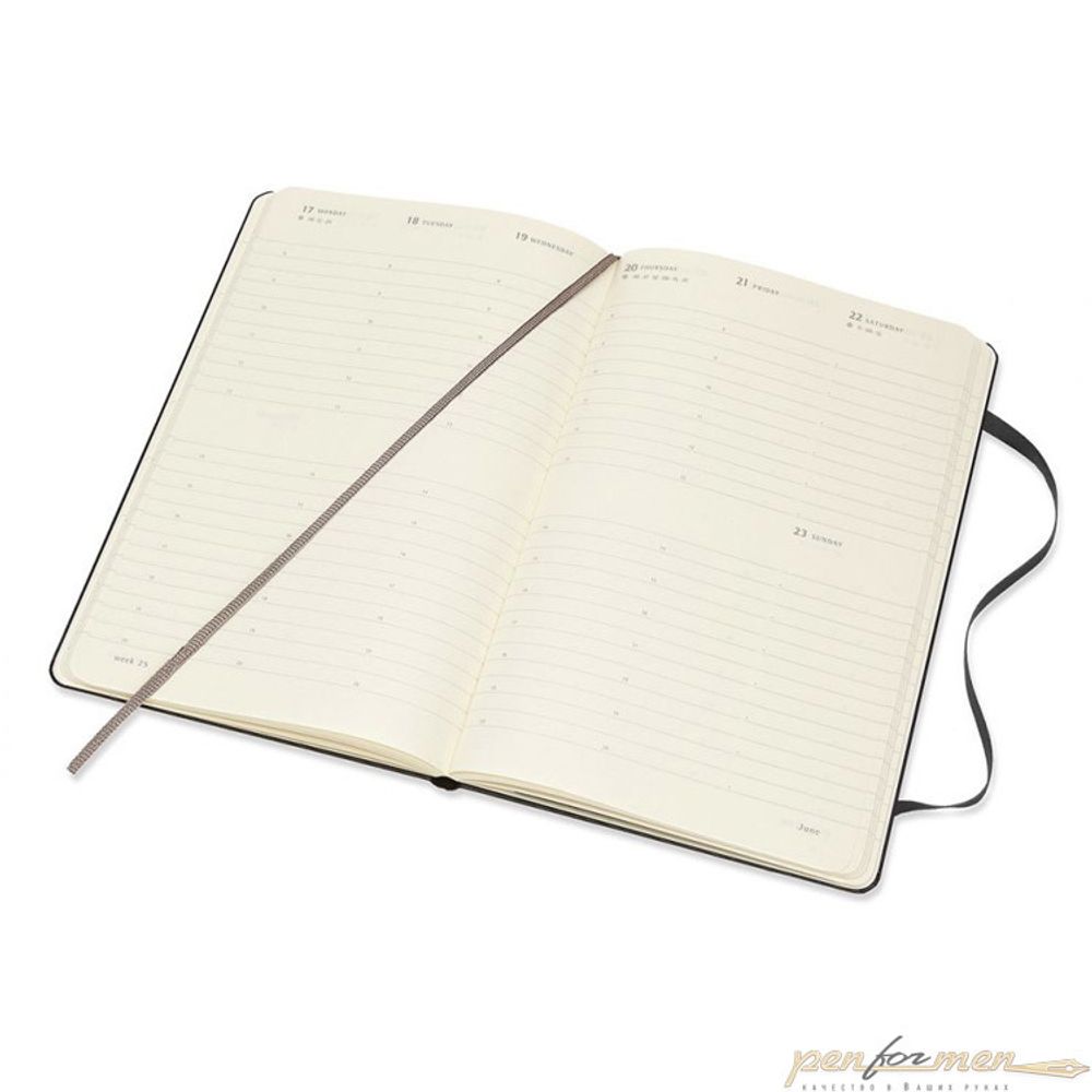 Еженедельник Moleskine Classic Weekly Large Vertical черный (DHB12WV3)