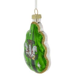 GAEM Украшение новогоднее "Елочка с лошадками", L8 W2,5 H11 см