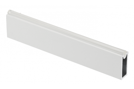 Штанга прямоугольная ELITE c силиконовой вставкой, 12х32мм, 3м, белый