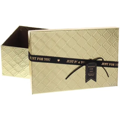 Коробка подарочная «Лучшие моменты» 23*16*9,8 см, Золото