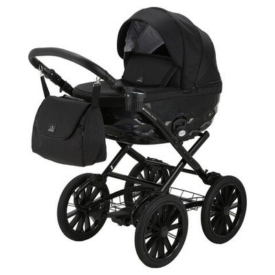 Детская коляска Adamex Chantal Retro 2 в 1 C213 (черный)