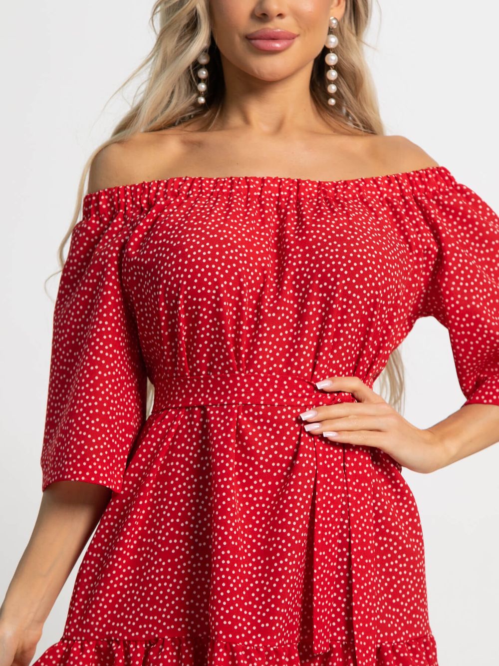 Платье с поясом Дафна (красное) П15524-8М LT Collection