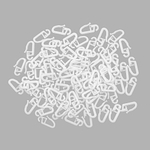 Крючок шторный h-26мм пластик, белый , 100 шт