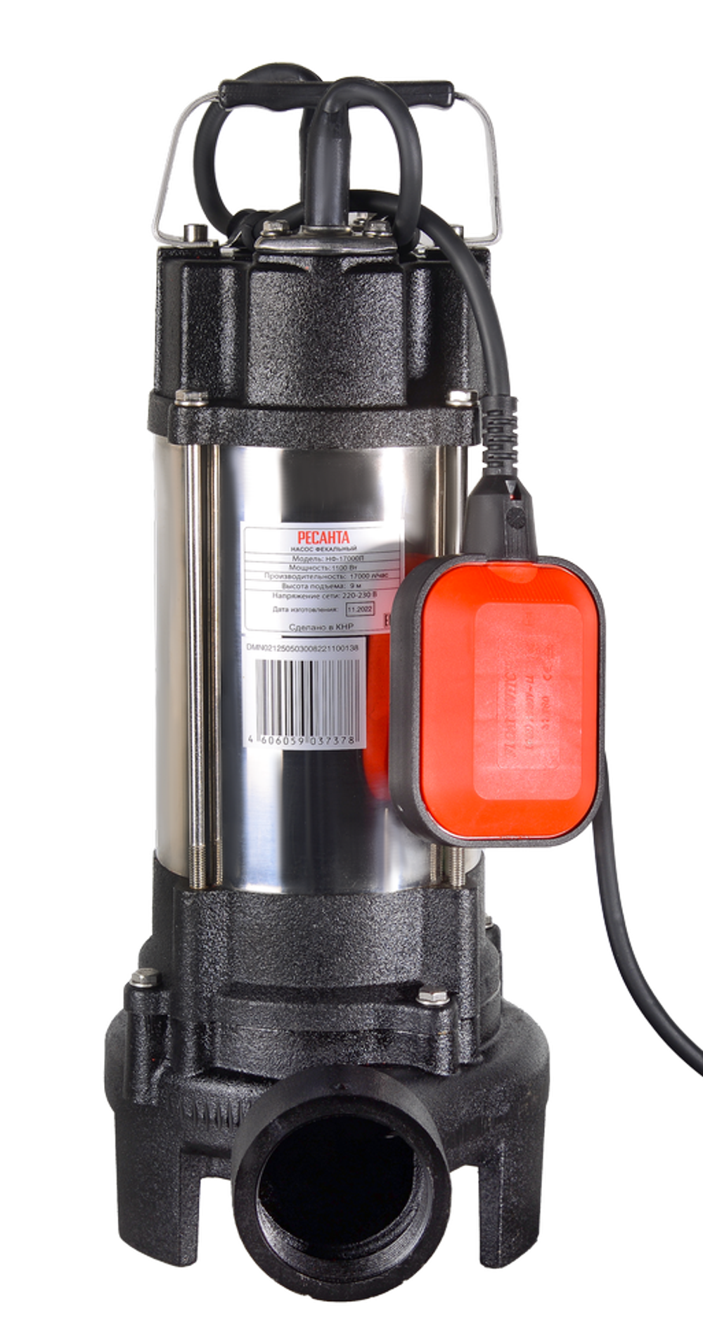 Фекальный насос Ресанта НФ-17000Л с измельчителем
