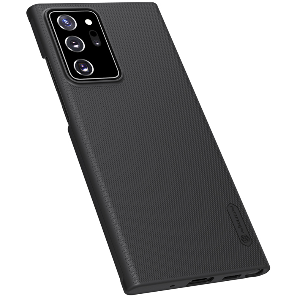 Чехол для Samsung Galaxy Note 20 Ultra от Nillkin серии Super Frosted Shield черного цвета