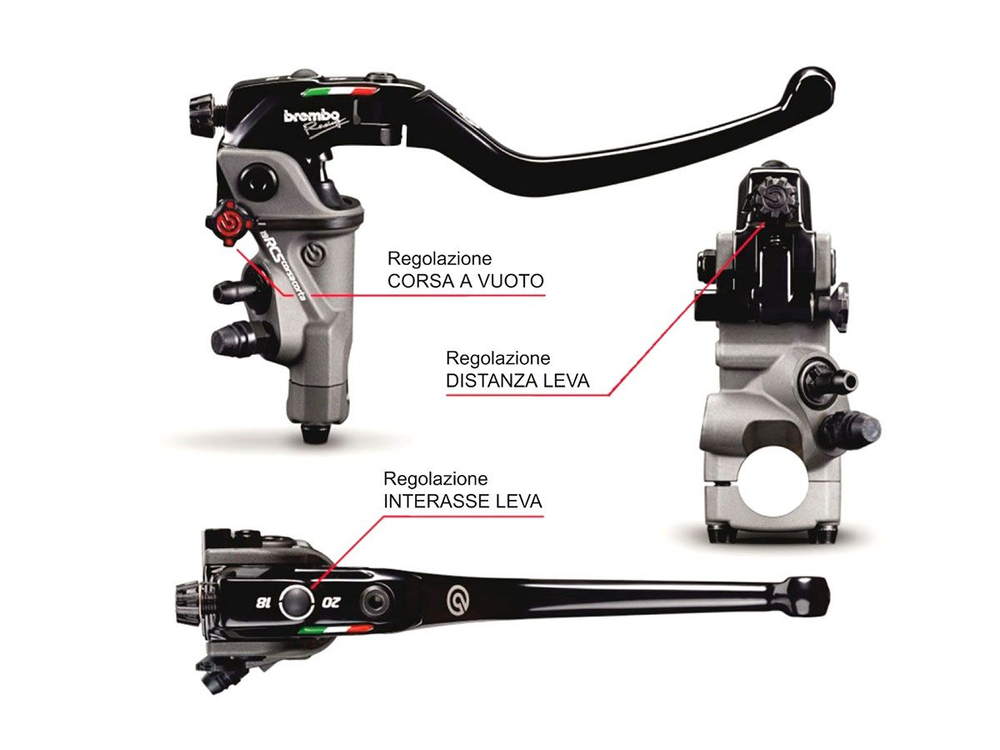 110C74010 BREMBO RACING RADIAL BRAKE MASTER CYLINDER 19 RCS CORSA CORTA