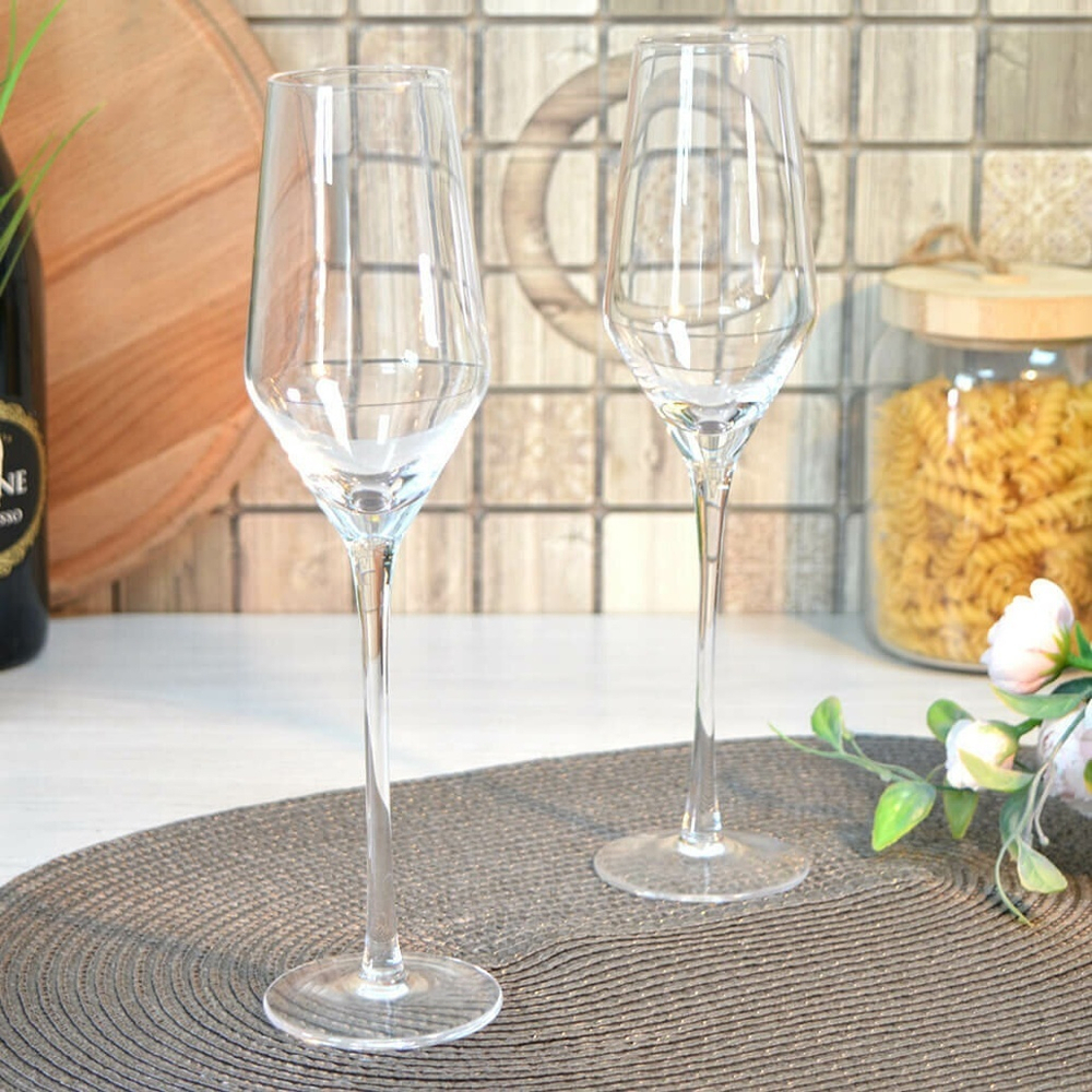 Набор бокалов для шампанского 2шт 225мл "Элегия" Jewel