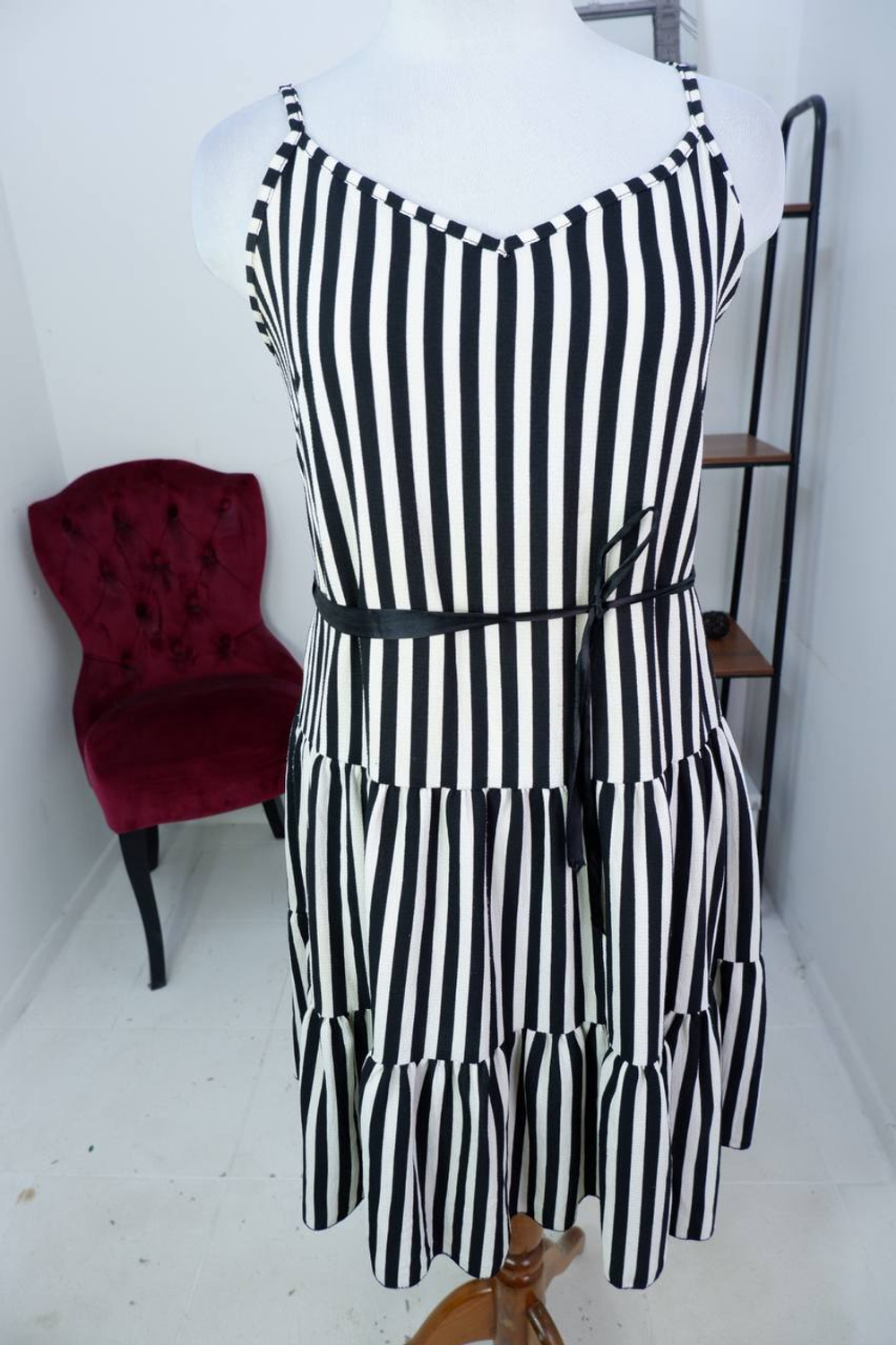 Сарафан в полоску, визуально 46 размер