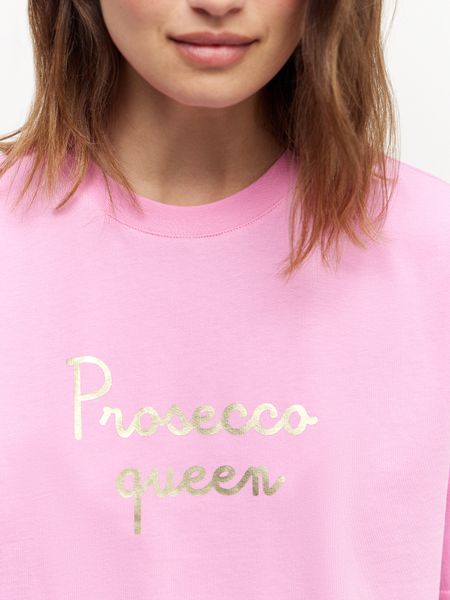 Объемная футболка «prosecco queen»