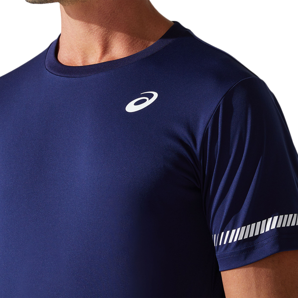 Мужское теннисное поло ASICS T-Shirt Men - Dark Blue, White