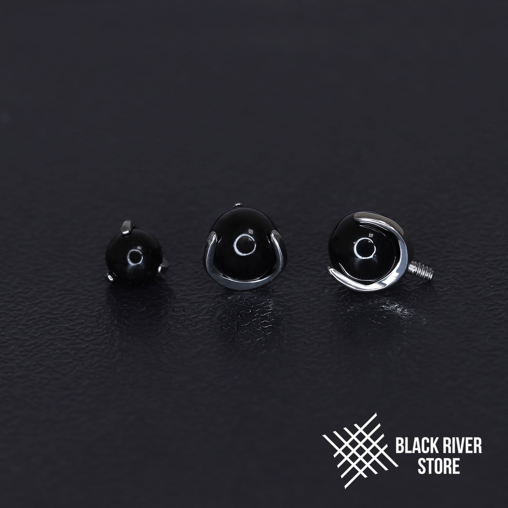 Ball 3-Prongs 3мм/4мм/5мм Black Onyx