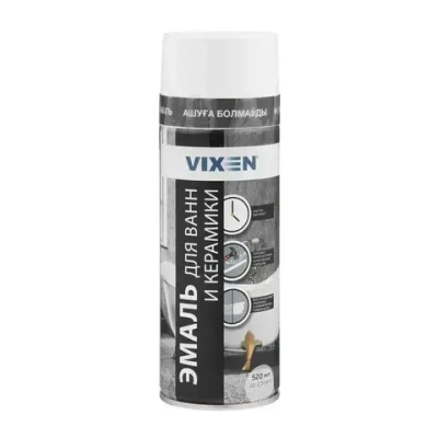 Эмаль для ванн и керамики 520 мл аэрозоль VIXEN, белая VX-55002