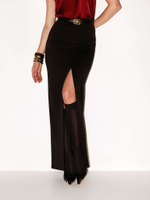 Юбка макси с разрезом спереди