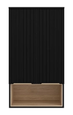 Шкаф подвесной Misty Enfida 60 ENF-08060-021 Черный / Дуб Сонома светлый