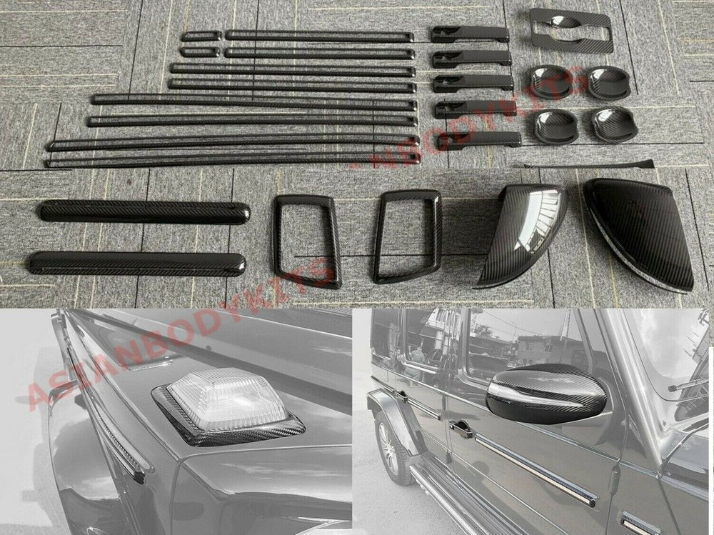 Карбоновые наружные накладки для Mercedes-Benz G63 / G550 / G-Class W463A/W464 2018+ Мерседес Гелик гелентваген