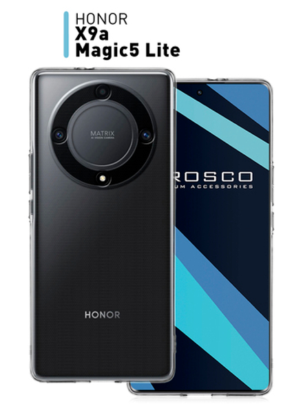 Чехол ROSCO для Honor X9a 5G (арт. HW-HX9A(5G)-TPU-01-TRANSPARENT)