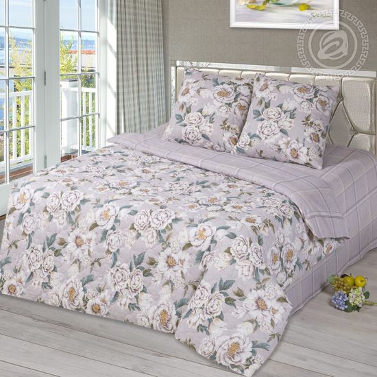 Двуспальный комплект постельного белья Флоретта бязь Зима-Лето