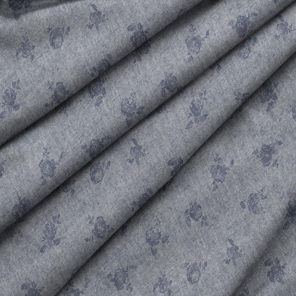 Ткань постельно-плательная Prival Пестроткань Мильфлёр светло-серый, 142г/м2,1.5х2м