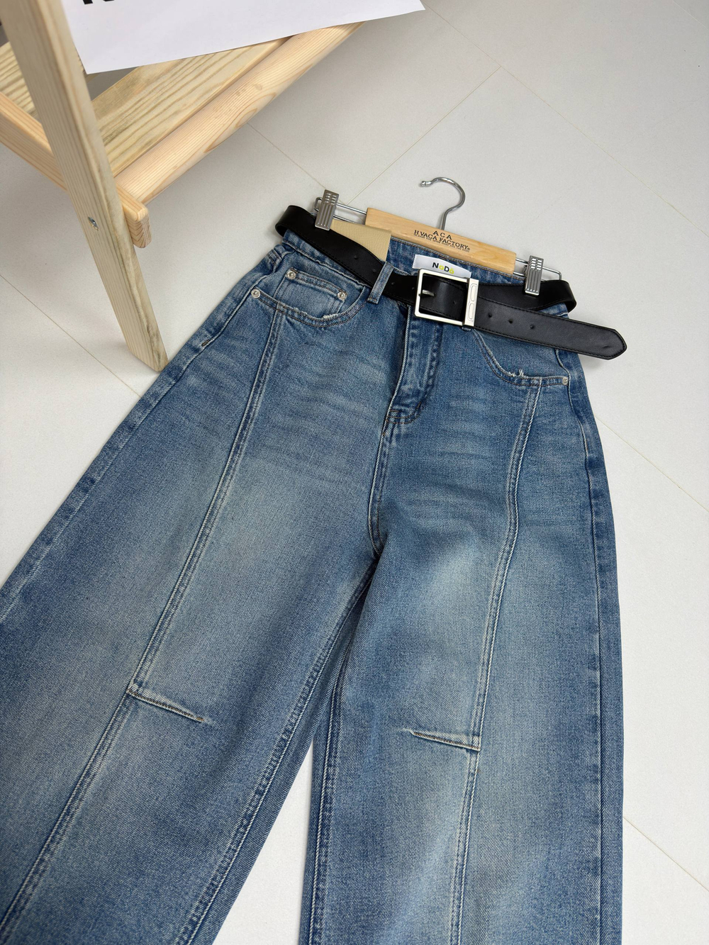 Брюки джинсовые женские арт. 75003 цвет "тёмно-синий"