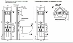 Унитаз с инсталляцией WeltWasser AMBERG 350 ST + SALZBACH 043 GL-WT + AMBERG RD-MT CR