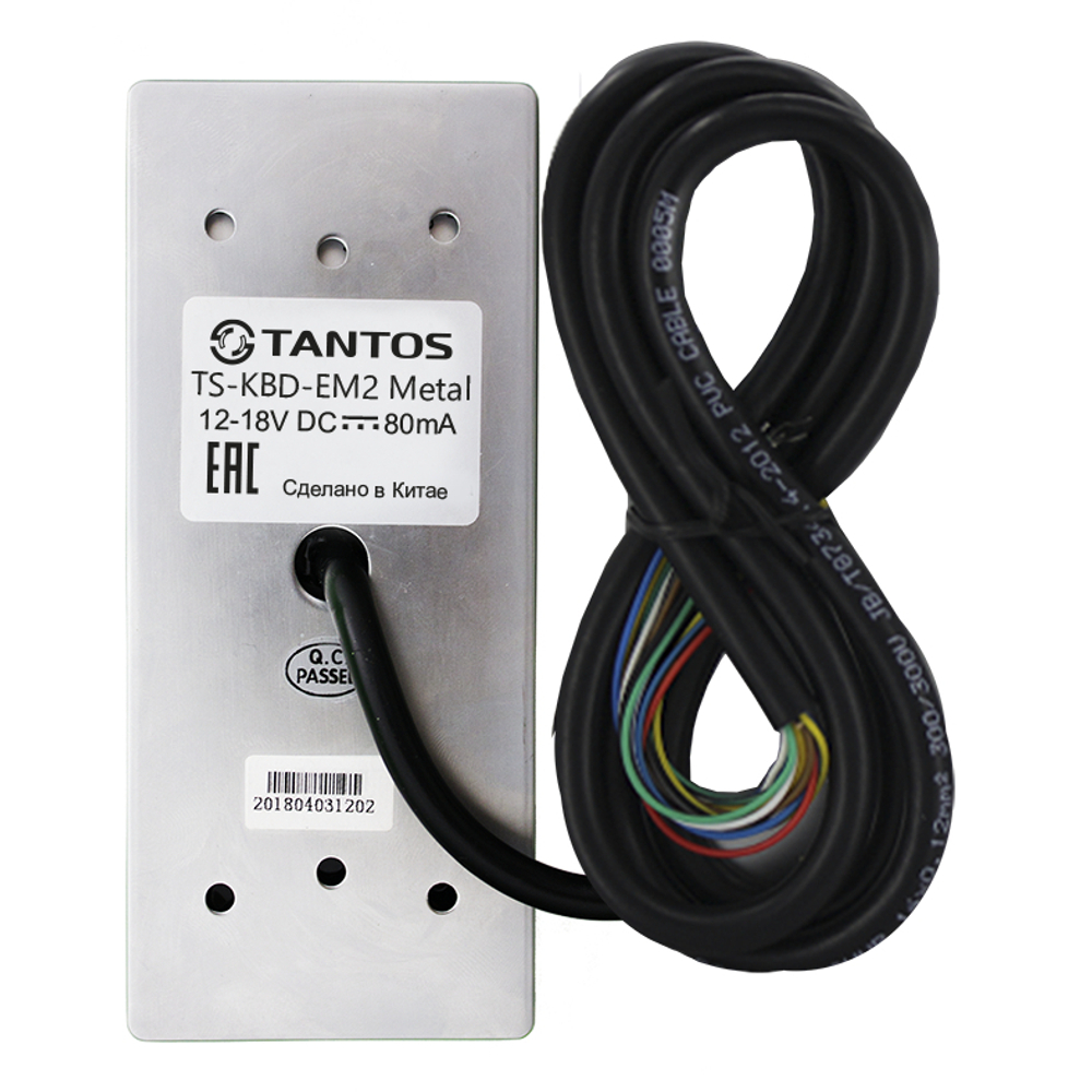 Кодовая панель TS-KBD-EM2 Metal Tantos вид сзади