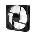 Вентилятор TESLA RGB120-LB, 120мм, 1200rpm, 3-pin+Molex, черный-белый/FRGB, 38CFM, 21дБ, антивибропрокладки (TSL-120-LB)